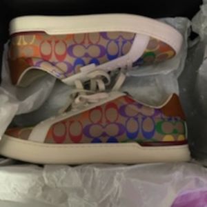 Coach rainbow sneakers